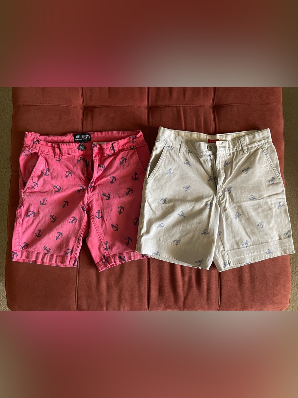 Men’s Printed Flat Front Shorts.